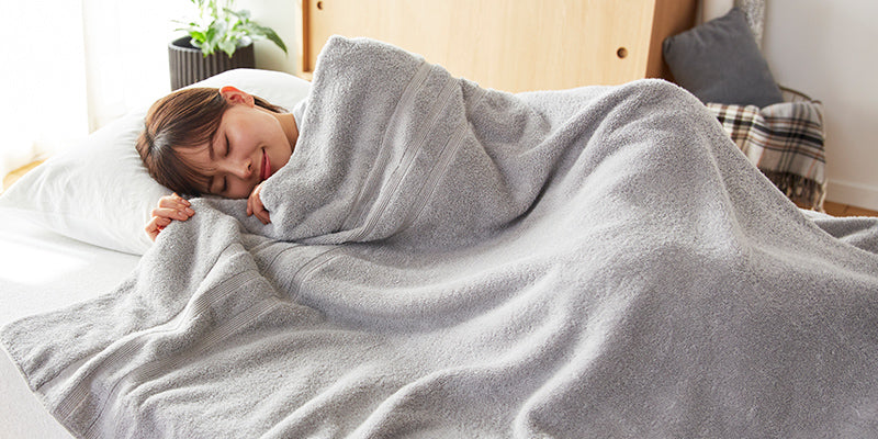 魔法の糸を使用！ボリュームタッチのタオルケット